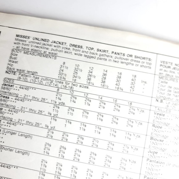 Vintage | Sewing Pattern Womens Outfit - Picture 3 of 5